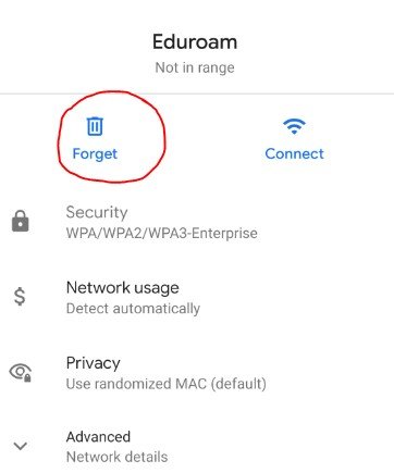 eduroam-forget