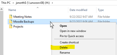 onedrive-move-delete-moodle-backup